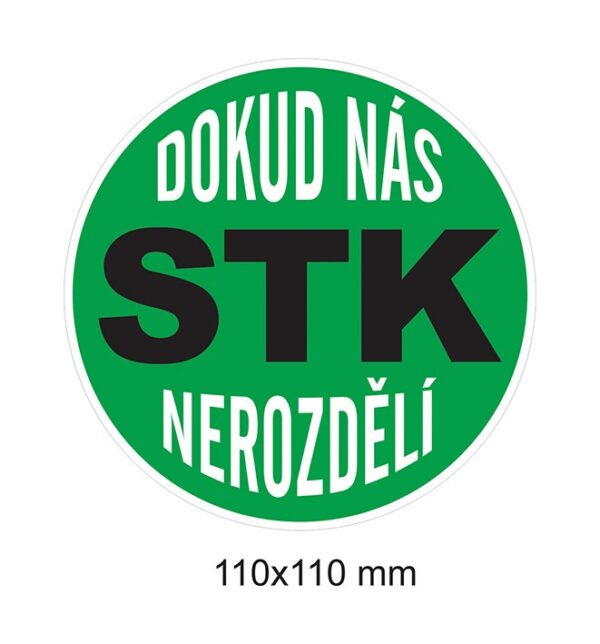 Magnet Dokud nás STK nerozdělí (zelená)