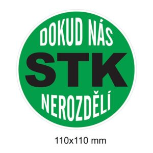 Samolepka Dokud nás STK nerozdělí