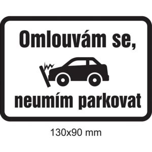 Magnet Omlouvám se, neumím parkovat