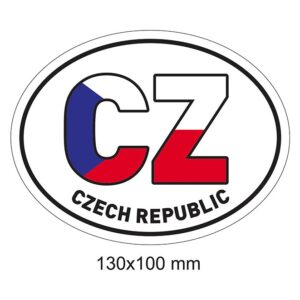 Magnet CZ v barvě vlajky