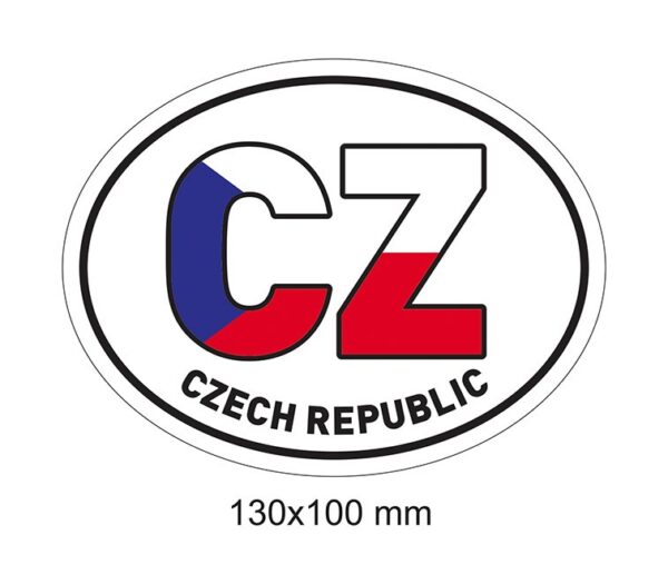 Magnet CZ v barvě vlajky