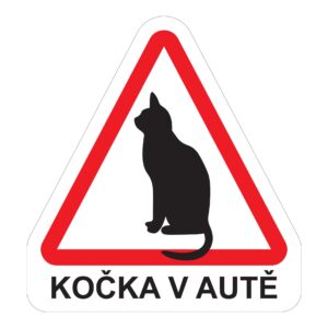 Magnet Kočka v autě