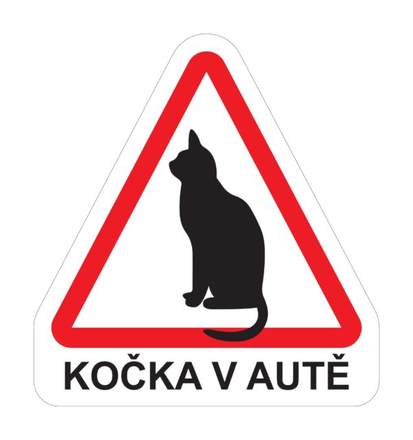 Magnet Kočka v autě