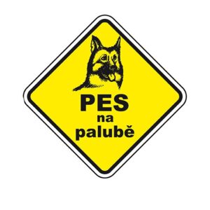 Samolepka Pes na palubě 2