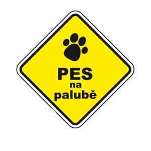 Samolepka Pes na palubě 4