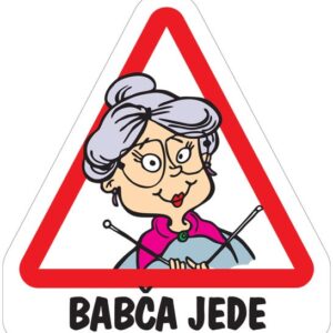 Magnet Babča jede-pletení