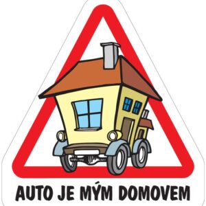 Magnet Auto je mým domovem-dům