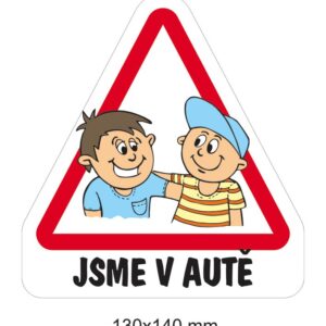 Samolepka Dítě v autě - Kluci předškoláci